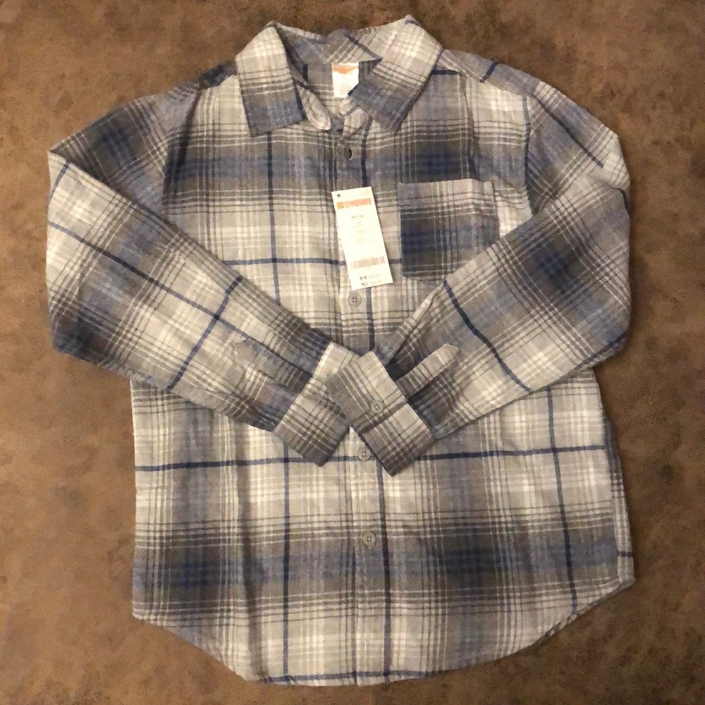 NWT long sleeve Gymboree boys flannel shirt